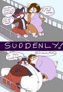 Rating: Safe Score: 0 Tags: anthro breasts canid canine comic date dialogue duo e621 english_text female fox fur hi_res humor inflation male mammal morbidly_obese nemo obese overweight tail text what User: bunchy7s Rating: Safe Score: 0 Tags: anthro breasts canid canine comic date dialogue duo e621 english_text female fox fur hi_res humor inflation male mammal morbidly_obese nemo obese overweight tail text what User: bunchy7s