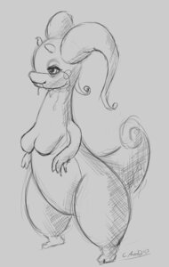 Rating: Questionable Score: 0 Tags: 2013 bottom_heavy breasts dragon e621 female generation_6_pokemon goodra hi_res luffsas monochrome mythological_creature mythological_scalie mythology nintendo non-mammal_breasts pokemon pokemon_(species) scalie semi-anthro simple_background sketch slime solo tail User: bunchy7s