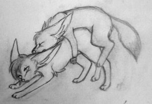 Rating: Explicit Score: 0 Tags: ambiguous_gender canid canine digitigrade duo e621 eyes_closed fennec_fox feral feral_on_feral ffefox fox fur hair lumi_(snowyzi) mammal monochrome simple_background snowyzi traditional_media_(artwork) true_fox tuft User: bunchy7s