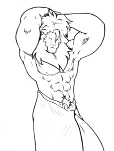 Rating: Safe Score: 0 Tags: abs anthro barazoku big_muscles biped black_and_white clothed clothing e621 felid fur grisser hair hands_behind_head line_art lion looking_at_viewer male mammal monochrome muscular muscular_anthro muscular_male pantherine pose pubes simple_background solo standing towel towel_only white_background User: bunchy7s