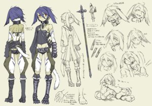 Rating: Safe Score: 0 Tags: ambiguous_gender armor biped blue_hair boots clothed clothing digital_drawing_(artwork) digital_media_(artwork) e621 expression_sheet footwear front_view full-length_portrait fully_clothed hair handwear humanoid knee_boots knee_highs knife legwear mammal markings mixed_media model_sheet paws portrait purple_hair purple_markings rear_view shinatex shoes skinny solo standing turnaround unknown_species weapon User: bunchy7s