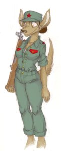 Rating: Safe Score: 0 Tags: anthro army attention canid canine canis clothing coveralls domestic_dog e621 female gun holding_gun holding_object holding_ranged_weapon holding_weapon mammal military ranged_weapon rifle russian simple_background solo soviet_union star tail uniform weapon white_background z0mbie User: bunchy7s Rating: Safe Score: 0 Tags: anthro army attention canid canine canis clothing coveralls domestic_dog e621 female gun holding_gun holding_object holding_ranged_weapon holding_weapon mammal military ranged_weapon rifle russian simple_background solo soviet_union star tail uniform weapon white_background z0mbie User: bunchy7s