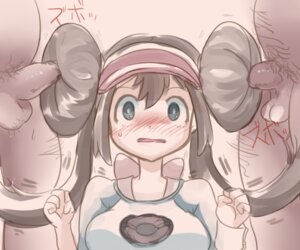 Rating: Explicit Score: 0 Tags: 2boys artist_request blue_eyes blush brown_hair bunjob clothed_sex double_bun double_penetration fat_male female hairjob hat human male penetration penis pokemon pokemon_bw2 rosa_(pokemon) rule34 straight uncensored visor_cap User: bunchy7s