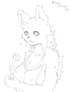 Rating: Questionable Score: 0 Tags: 5_fingers anthro apron apron_only big_breasts black_and_white breasts canid canine cleavage clothed clothing e621 female fingers fluffy fluffy_ears fluffy_fur fur holding_ladle holding_object kitchen_utensils ladle looking_at_viewer mammal monochrome mostly_nude nipple_outline nude pupils simple_background sindoll smile solo tools white_background User: bunchy7s
