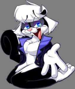 Rating: Questionable Score: 0 Tags: alpha_channel anthro bedroom_eyes big_tail biped blue_eyes bottomless breasts cleavage clothed clothing e621 eyewear featureless_breasts female geek glasses glowing glowing_eyes half-closed_eyes hi_res jacket kneeling leg_markings looking_at_viewer mammal markings mephitid narrowed_eyes nerd open_clothing open_jacket open_mouth open_topwear partially_clothed reaching_towards_viewer sabrina_(sabrina_online) sabrina_online seductive shirt simple_background skunk socks_(marking) solo striped_skunk tail tongue tongue_out topwear transparent_background unbuttoned unknown_artist User: bunchy7s