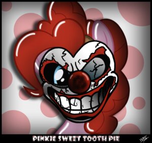 Rating: Questionable Score: 0 Tags: clown crossover e621 earth_pony equid equine female friendship_is_magic hasbro horse incognito_entertainment looking_at_viewer mammal mask monster my_little_pony nightmare_fuel pinkamena_(mlp) pinkie_pie_(mlp) pony scary smile solo sony_corporation sony_interactive_entertainment sweet_tooth twisted_metal twisted_metal:_black unknown_artist User: bunchy7s