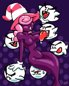 Rating: Questionable Score: 0 Tags: 2d blush boo_(mario) breasts curvy eyeless_female female ghost gloves hat ink_asylum large_breasts licking lowres mario_(series) mound_of_venus nintendo open_mouth outlaw_ink paper_mario paper_mario:_the_thousand-year_door pink_hair purple-skinned_female purple_hair purple_skin rule34 shadow_siren straight_hair tongue vivian_(paper_mario) witch_hat User: bunchy7s