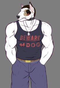 Rating: Safe Score: 0 Tags: alpha_channel anthro athletic bandage belt biceps big_muscles biped black_hair black_nose blood bodily_fluids bottomwear bull_terrier canid canine canis chain_collar clothed clothing collar denim denim_bottomwear denim_clothing dog_tags domestic_dog e621 ear_piercing flat_colors front_view fully_clothed fur green_eyes hair hand_in_pocket hands_in_both_pockets hi_res hunting_dog jeans male mammal muscular muscular_anthro muscular_male noiz pants pecs piercing pockets pose scar shirt simple_background solo standing tank_top terrier topwear transparent_background white_body white_fur User: bunchy7s