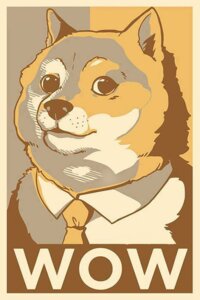 Rating: Safe Score: 0 Tags: accessory ambiguous_gender barack_obama_"hope"_poster black_eyes black_nose canid canine canis clothed clothing doge dogelore domestic_dog e621 english_text fur looking_at_viewer mammal meme necktie shiba_inu shirt solo spitz suit tan_body tan_fur text topwear uguubearscafe User: bunchy7s