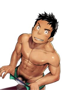 Rating: Explicit Score: 0 Tags: 1boy abs barefoot dark_hair male male_only mentaiko muscles nipples penis penis_peek pubic_hair rule34 simple_background smile solo standing tan tanline thumb_in_waistband topless uncensored undressing User: bunchy7s