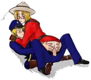 Rating: Explicit Score: 0 Tags: alfred_jones america_(hetalia) axis_powers_hetalia canada_(hetalia) clothing male matthew_williams mountie police rcmp royal_canadian_mounted_police rule34 tagme uniform User: bunchy7s