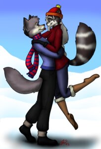 Rating: Safe Score: 0 Tags: anthro canid canine canis clothed clothing detailed_background duo e621 female fully_clothed hat headgear headwear hug male mammal outside pom_hat procyonid raccoon romantic romantic_couple side_view snow tail toony unknown_artist warm winter wolf User: bunchy7s Rating: Safe Score: 0 Tags: anthro canid canine canis clothed clothing detailed_background duo e621 female fully_clothed hat headgear headwear hug male mammal outside pom_hat procyonid raccoon romantic romantic_couple side_view snow tail toony unknown_artist warm winter wolf User: bunchy7s