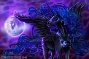 Rating: Safe Score: 0 Tags: 2010 anniemasson armor black_body black_feathers cosmic_hair cutie_mark detailed detailed_background e621 equid equine ethereal_hair feathered_wings feathers female feral friendship_is_magic green_eyes hasbro horn mammal moon my_little_pony mythological_creature mythological_equine mythology nightmare_moon_(mlp) pseudo_hair quadruped realistic solo space tail watermark winged_unicorn wings User: bunchy7s