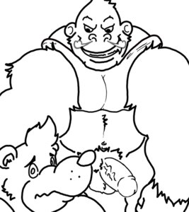Rating: Explicit Score: 0 Tags: banjo banjo-kazooie banjo_(banjo-kazooie) bear conga furry gorilla male male_only monochrome multiple_males rareware rule34 User: bunchy7s