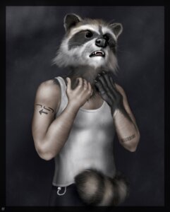 Rating: Questionable Score: 0 Tags: anthro barcode barcode_tattoo biceps biped black_eyes bottomwear clothing e621 male mammal muscular muscular_anthro muscular_male pants paws procyonid raccoon shirt snout solo splice_(artist) standing tail tank_top tattoo topwear transformation whiskers User: bunchy7s