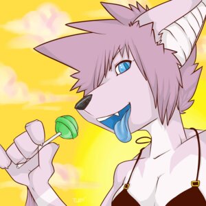 Rating: Safe Score: 0 Tags: 1:1 anthro blue_eyes bra breasts candy cleavage clothed clothing dessert digital_media_(artwork) e621 female food hi_res holding_candy holding_food holding_lollipop holding_object lollipop looking_at_viewer open_mouth solo spazzyhusky tongue tongue_out underwear User: bunchy7s