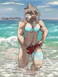 Rating: Questionable Score: 0 Tags: 3:4 abs anthro biceps biped blue_nose bulge clothed clothing clothing_pull day e621 felid front_view leucistic lion male mammal mane muscular muscular_anthro muscular_male navel nipples outside pantherine pecs pinup pose pubes red_clothing red_speedo red_swimwear sea sexmuffin sky solo speedo standing summer swimwear swimwear_pull topless walking water wet User: bunchy7s