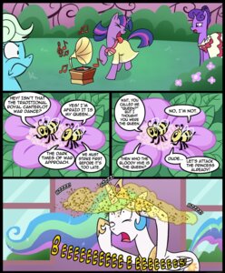 Rating: Safe Score: 0 Tags: annoyed arthropod bee charm_(mlp) clothed clothing comic cutie_mark dancing dialogue e621 english_text equid equine feathered_wings feathers female feral flower friendship_is_magic fur group hair hasbro horn hymenopteran insect insect_wings madmax mammal multicolored_hair music my_little_pony mythological_creature mythological_equine mythology plant princess princess_celestia_(mlp) purple_body purple_fur purple_hair quadruped royalty tail text twilight_sparkle_(mlp) two_tone_hair unicorn war_dance white_body white_feathers white_fur window winged_unicorn wings User: bunchy7s