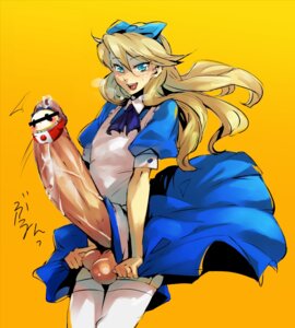 Rating: Explicit Score: 0 Tags: 1boy alice_in_wonderland alice_liddell_(cosplay) apron aqua_eyes balls blonde_hair bow canon_crossdressing censored crossdressing cum dress femboy gigantic_penis girly hairbow huge_cock huge_penis humanoid_penis hung_trap long_hair looking_at_viewer male male_only orange_background penis persona persona_4 public_domain rule34 smile solo solo_focus teddie testicles thighhighs trap yamada_3 User: bunchy7s