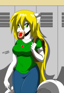 Rating: Safe Score: 0 Tags: anthro bag blaze984 blonde_hair bottomwear bread clothed clothing e621 felid female food fur green_eyes hair jewelry kaity_diamond katbox locker looking_at_viewer mammal mastergodai necklace pants rascals school shirt solo toast topwear User: bunchy7s