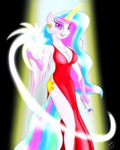 Rating: Safe Score: 0 Tags: 2013 4:5 absurd_res anthro anthrofied armwear biped blueondrive breasts cleavage clothed clothing cutie_mark dress e621 ear_piercing elbow_gloves electronics equid equine eyeshadow feathered_wings feathers female friendship_is_magic gloves glowing hair handwear hasbro hi_res horn light looking_at_viewer magic makeup mammal markings microphone multicolored_hair my_little_pony mythological_creature mythological_equine mythology piercing princess_celestia_(mlp) purple_eyes solo standing sun_(marking) sun_accessory white_body white_feathers winged_unicorn wings User: bunchy7s
