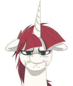 Rating: Safe Score: 0 Tags: baltomutt e621 equid equine female friendship_is_magic frown hair hasbro horn lauren_faust_(character) long_hair looking_at_viewer mammal my_little_pony mythological_creature mythological_equine mythology reaction_image red_hair simple_background solo unicorn unimpressed white_background User: bunchy7s