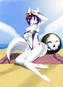 Rating: Questionable Score: 0 Tags: accessory anthro barefoot beach beach_towel biped black_hair black_sling_bikini blue_eyes blue_sky blush blush_stickers bow_(feature) bow_accessory bow_ribbon breasts clothed clothing day detailed_background e621 eye_through_hair feet female fur hair hair_accessory hair_bow hair_ribbon heart_symbol highlights_(coloring) humanoid_feet mammal matypup navel nipple_outline on_towel one-piece_swimsuit one_eye_closed outside plantigrade purple_hair purple_highlights red_bow red_bow_ribbon ribbons sand seaside short_hair sitting skimpy sky sling_bikini solo swimwear tail tattoo tight_clothing towel translucent translucent_hair under_boob water white_body white_fur User: bunchy7s