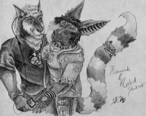 Rating: Safe Score: 0 Tags: accessory anthro apple_inc. black_collar canid canine canis clothed clothing collar daelyhelaxon duo e621 ear_piercing electronics eyewear felid female furgonomics goggles hoodie ipod jewelry male mammal monochrome piercing portable_music_player ring romantic romantic_couple simple_background spiked_collar spikes tail tail_accessory tail_jewelry tail_ring topwear wolf User: bunchy7s