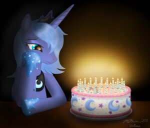 Rating: Safe Score: 0 Tags: birthday birthday_cake cake cool_colors dessert e621 equid equine female feral food friendship_is_magic frown hasbro horn lonely lonely_birthday_party mammal my_little_pony mythological_creature mythological_equine mythology princess_luna_(mlp) sad simple_background solo toony unicorn ventious User: bunchy7s