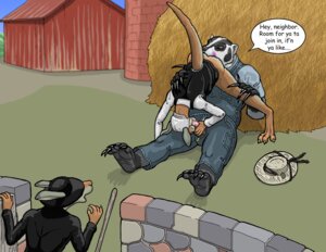 Rating: Explicit Score: 0 Tags: 69_position amish anal anthro badger barn being_watched bonnet caught_in_the_act clothing cunnilingus dialogue digital_media_(artwork) e621 english_text erection female genitals group hat hay headgear headwear infidelity kangaroo licking looking_at_another macropod male male/female male_rimming_female mammal married_couple marsupial mustelid musteline oral penis penis_poking_out penis_through_fly rimming sex strega tail text tongue tongue_out vaginal User: bunchy7s