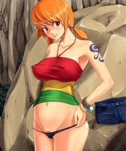 Rating: Explicit Score: 0 Tags: 1girls arm_tattoo blue_tattoo bottomless breasts clothing color denim denim_shorts erect_nipples female female_only halter_top halterneck hyper_heiki jewelry large_breasts log_pose low_twintails mound_of_venus nami_(one_piece) navel nipples no_pants one_piece one_piece_film_strong_world orange-haired_female orange_hair panties pre-timeskip pubic_hair red_eyes rule34 short_twintails shorts smile straight_hair tattoo tattoo_on_arm tattooed_arm taut_shirt thong tied_hair twintails underwear User: bunchy7s