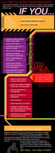 Rating: Safe Score: 0 Tags: black_background colorful_theme e621 educational english_text furry_fandom furry_lifestyle grandfathered_content hi_res human infographic male mammal profanity simple_background solo swatcher text the_more_you_know the_truth y2k_(graphic_design) User: bunchy7s