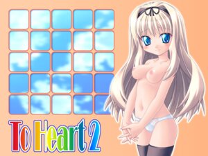 Rating: Explicit Score: 0 Tags: blonde_hair blue_eyes blush breasts female hair_ribbon hairband hands_clasped highres huge_eyes ishihara_masumi kusugawa_sasara long_hair medium_breasts navel nipples nude panties pointy_chin ribbon rule34 smile stockings thighhighs title_drop to_heart_(series) to_heart_2 tying underwear v_arms wallpaper white_panties User: bunchy7s