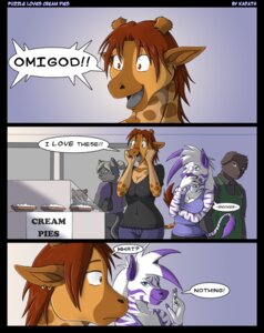 Rating: Safe Score: 0 Tags: 2010 2_horns anthro apron arm_stripes bag black_clothing black_shirt black_text black_topwear blue_eyes breasts brown_body brown_ears brown_eyes brown_face brown_fur brown_horn clothed clothing comic conditional_dnp container covering covering_mouth dairy_products dark_clothing dark_shirt dark_text dark_topwear dessert dialogue diamond_(kadath) digital_media_(artwork) dipstick_tail e621 ear_piercing embarrassed english_text equid equine eyewear female food fully_clothed fur giraffe giraffid glasses grey_body grey_ears grey_fur grey_hair grey_tongue group hair hair_bun handbag horn kadath looking_back mammal markings monotone_clothing monotone_hair monotone_shirt monotone_topwear multicolored_body multicolored_face multicolored_fur multicolored_hair multicolored_tail open_mouth orange_body orange_face orange_fur ossicone pastry pie piercing pince-nez pointy_ears prick_ears purple_body purple_clothing purple_ears purple_face purple_fur purple_hair purple_shirt purple_stripes purple_tail purple_topwear purse puzzle_(kadath) question red_hair shirt snout speech_bubble spiky_hair striped_arms striped_body striped_fur striped_markings striped_tail stripes t-shirt tail tail_markings tail_tuft talking_to_another text thin_tail tongue topwear tuft two_tone_body two_tone_face two_tone_fur two_tone_hair two_tone_tail whipped_cream white_body white_face white_fur white_hair white_tail wide_eyed zebra User: bunchy7s
