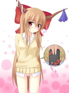 Rating: Explicit Score: 0 Tags: blush bottomless bow brown_hair contemporary dress_shirt female gift hairbow holding holding_gift horn_ribbon horns incoming_gift long_hair no_panties purple_eyes pussy pussy_juice ribbon rule34 shirt suika_ibuki sweater touhou valentine yoye_(pastel_white) User: bunchy7s Rating: Explicit Score: 0 Tags: blush bottomless bow brown_hair contemporary dress_shirt female gift hairbow holding holding_gift horn_ribbon horns incoming_gift long_hair no_panties purple_eyes pussy pussy_juice ribbon rule34 shirt suika_ibuki sweater touhou valentine yoye_(pastel_white) User: bunchy7s
