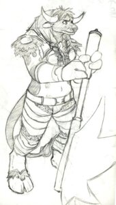Rating: Safe Score: 0 Tags: anthro axe blizzard_entertainment bovid bovine clothed clothing conditional_dnp e621 female full-length_portrait graphite_(artwork) greyscale holding_object holding_weapon hooves horn mammal melee_weapon monochrome portrait sefeiren simple_background sketch solo tail tauren traditional_media_(artwork) warcraft warrior weapon white_background User: bunchy7s
