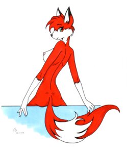Rating: Questionable Score: 0 Tags: anthro biped breasts butt canid canine e621 female fio fox green_eyes looking_at_viewer looking_back looking_back_at_viewer mammal nipples nude rear_view ruby_(fio) side_boob simple_background sitting solo tail white_background User: bunchy7s