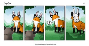 Rating: Safe Score: 0 Tags: 2010 ambiguous_gender black_eyes canid canine comic disguise distracting_watermark duo_focus e621 emily_chan feral fox fur grass group hiding humor lagomorph leporid mammal oblivious orange_body orange_fur plant procyonid question_mark rabbit raccoon stupidfox tail watermark white_body white_fur User: bunchy7s Rating: Safe Score: 0 Tags: 2010 ambiguous_gender black_eyes canid canine comic disguise distracting_watermark duo_focus e621 emily_chan feral fox fur grass group hiding humor lagomorph leporid mammal oblivious orange_body orange_fur plant procyonid question_mark rabbit raccoon stupidfox tail watermark white_body white_fur User: bunchy7s