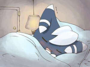 Rating: Safe Score: 0 Tags: 4:3 bed bedding blanket blue_body blue_fur blush cute_fangs door e621 eyes_closed fangs felid fur furniture generation_6_pokemon hair lamp lying male mammal meowstic meowstic_(male) nintendo on_bed open_mouth pillow pokemon pokemon_(species) sleeping solo teeth tongue under_covers wadorigi white_hair User: bunchy7s