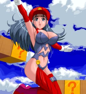 Rating: Explicit Score: 0 Tags: armsleeves breasts cleavage erect_nipples female female_only grey_hair hat huge_breasts jumping large_breasts leotard long_hair mario_(cosplay) mario_(series) masao nintendo nipple_bulge nipples panties question_block rule34 rule_63 sky straight_hair super_mario_bros. super_mario_bros._(nes) thighhighs User: bunchy7s