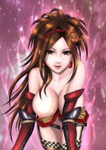 Rating: Explicit Score: 0 Tags: bare_shoulders bent_over big_breasts breasts brown_eyes brown_hair cleavage detached_sleeves earrings female garters hairband high_resolution jewelry kaihime large_breasts long_hair nipples rule34 sengoku_musou sengoku_musou_3 solo thighhighs wardrobe_malfunction yurikame User: bunchy7s