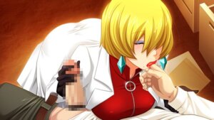 Rating: Explicit Score: 0 Tags: 1boy 1girls blonde_hair breasts butcha-u censored eroquis female finger_sucking hair_over_one_eye handjob ichijou_shizuka jutaijima large_breasts male penis rule34 User: bunchy7s