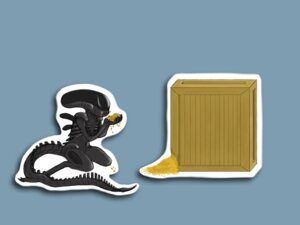 Rating: Safe Score: 0 Tags: 2011 4:3 alien alien_(franchise) anthro biped blue_background box cap'n_crunch_(cereal) cap'n_crunch_(copyright) cereal chibi container crate e621 eating eyeless food koosh-ball male monster quaker_oats silly simple_background sitting solo tail wallpaper xenomorph User: bunchy7s
