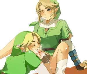 Rating: Explicit Score: 0 Tags: 2boys blush bottomless closed_eyes cum cum_on_face duo facial fellatio fingerless_gloves gauntlets gay gloves hat headgear link link_(ocarina_of_time) link_(twilight_princess) linkcest male male/male male_only nintendo ocarina_of_time one_eye_closed oral pant penis pointy_ears rule34 selfcest spread_legs straight_hair the_legend_of_zelda twilight_princess uncensored white_background wink yaoi User: bunchy7s