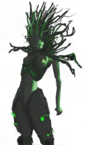 Rating: Safe Score: 0 Tags: acoldoldkodiak android artificial_intelligence digital_creature e621 female green_eyes green_markings low_res machine markings not_furry robot shodan simple_background solo standing system_shock white_background User: bunchy7s