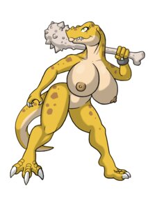 Rating: Explicit Score: 0 Tags: anthro big_breasts breasts claws club dinosaur female furry green_eyes lordstevie nipples rule34 scalie sharp_teeth t-rex tail tyrannosaurus_rex weapon User: bunchy7s