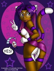 Rating: Explicit Score: 0 Tags: ass breasts brown caramel_kitteh_(character) evil_egg feline female furry gesture gforce glasses looking_at_viewer looking_over_shoulder miniskirt presenting purple_hair pussy raised_tail rule34 shirt_lift sideboob skirt_lift tail v white_fur User: bunchy7s