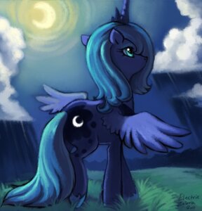 Rating: Safe Score: 0 Tags: 2011 blue_body blue_eyes blue_feathers blue_hair cloud crown cutie_mark detailed detailed_background e621 electriczebra equid equine feathered_wings feathers female feral friendship_is_magic grass hair hasbro headgear horn mammal moon my_little_pony mythological_creature mythological_equine mythology night outside plant princess_luna_(mlp) quadruped sky solo tail toony winged_unicorn wings User: bunchy7s