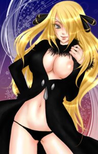 Rating: Questionable Score: 0 Tags: blonde_hair breasts cynthia_(pokemon) female female_only highres human human_only large_breasts oki_(4-heart) pokemon rule34 solo User: bunchy7s