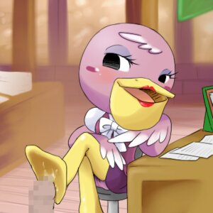 Rating: Explicit Score: 0 Tags: animal_crossing bird blush cum eyelashes eyeliner feet female footjob lipstick lowres male nintendo pelican penis phyllis_(animal_crossing) rule34 seabird straight_hair tagme User: bunchy7s